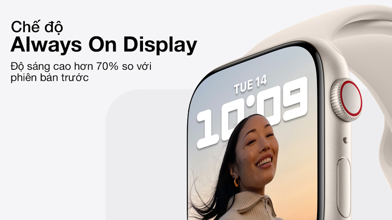 Apple Watch Series 7 LTE 41mm viền thép
