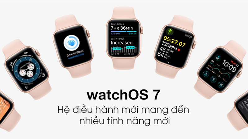 Apple Watch S6 40mm viền nhôm dây silicone