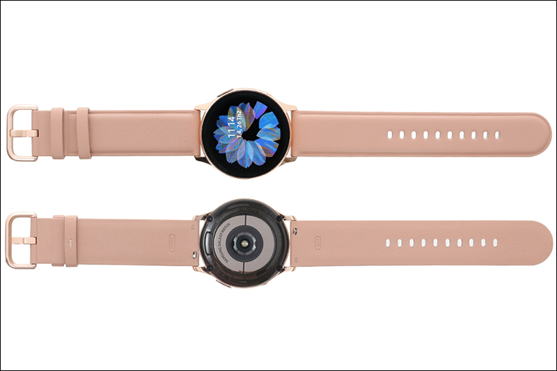 Dây da hồng của đồng hồ Samsung Galaxy Watch Active 2