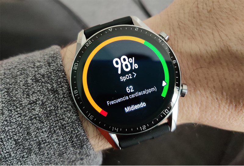 Kết quả đo SpO2 trên đồng hồ Huawei Watch