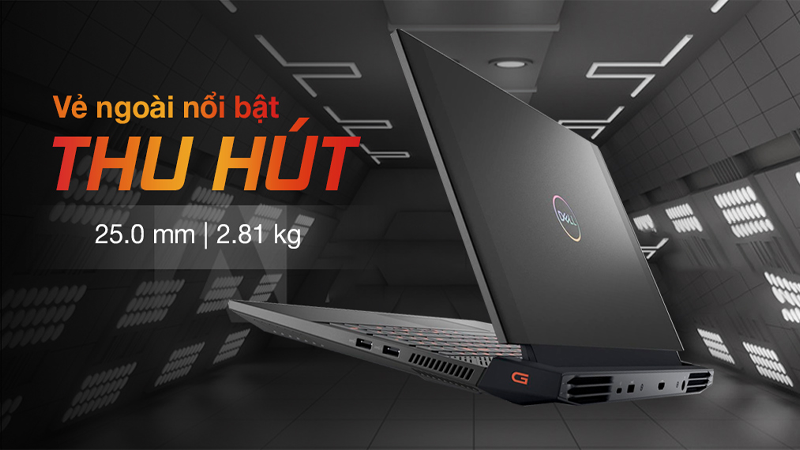 Laptop Dell Gaming G15 5511 i5 11400H sở hữu ngoại hình cực “chiến