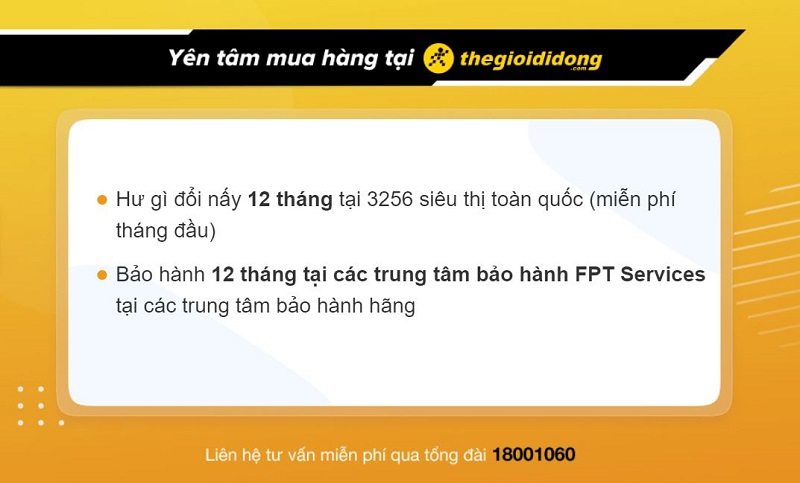 Chính sách bảo hành cực hấp dẫn tại Thế Giới Di Động