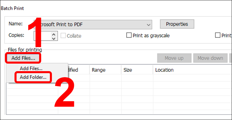 Cách in nhiều File PDF cùng lúc cực đơn giản, nhanh chóng