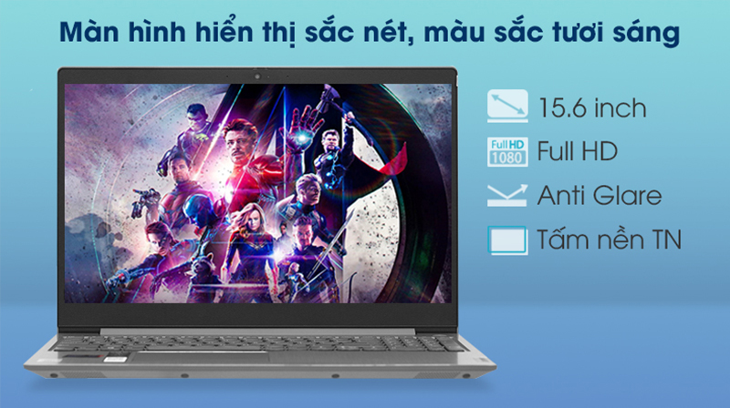 Laptop Lenovo IdeaPad Slim 3 có lớp màn Anti Glare chống chói