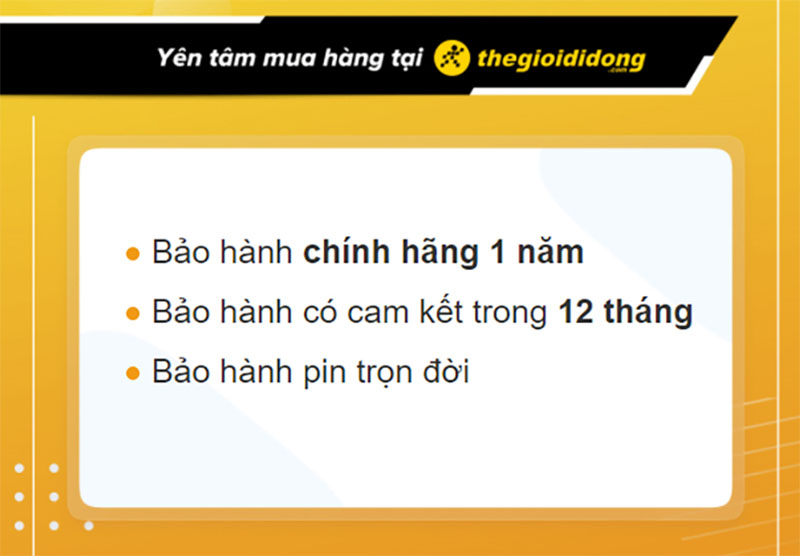 Chế độ bảo hành sản phẩm tại Thế Giới Di Động