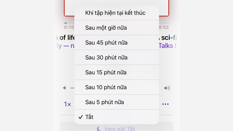 C&oacute; 8 chế độ hẹn giờ tắt