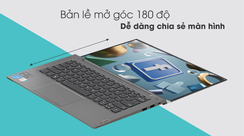 Laptop Lenovo ThinkBook 14s G2 ITL i5 có bản lề mở 180 độ