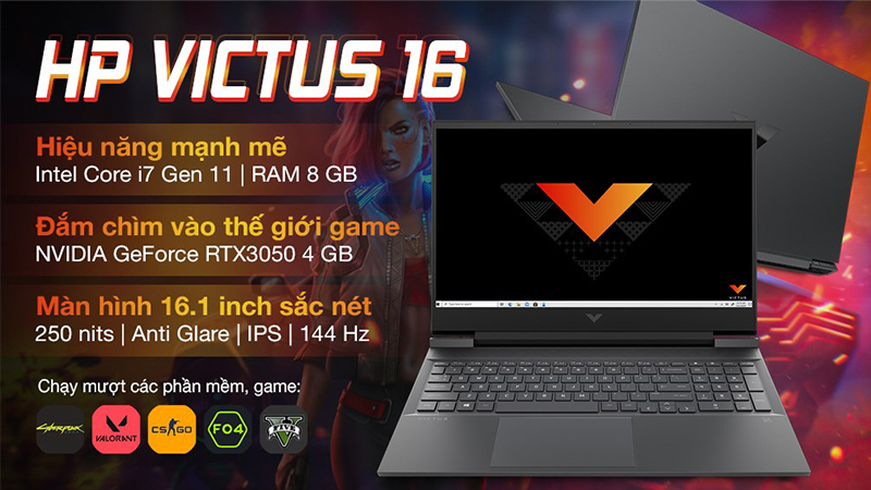 HP Victus 16 giúp bạn đắm chìm vào thế giới game