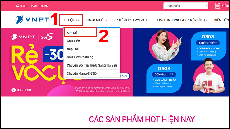 Chọn Sim Số