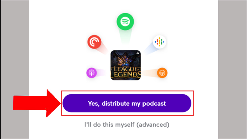 đồng ý các điều khoản và tạo Podcast