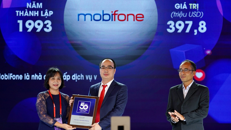MobiFone được vinh danh top 6 thương hiệu dẫn đầu Việt Nam năm 2020