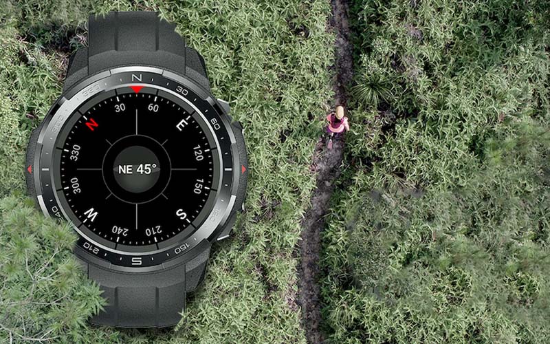 La bàn điện tử trên đồng hồ thông minh