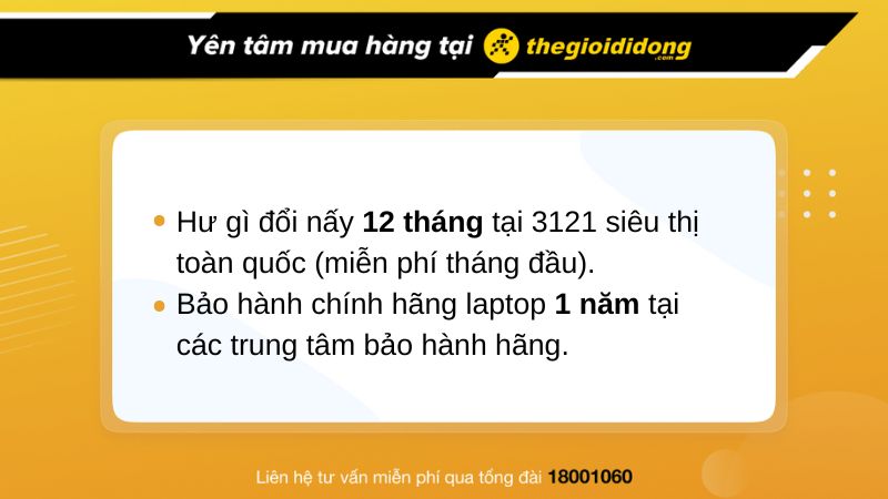 Ch&iacute;nh s&aacute;ch bảo h&agrave;nh laptop tại Thế Giới Di Động