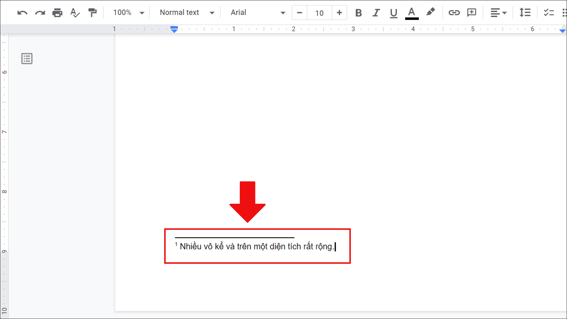 Ghi ch&uacute; th&iacute;ch cho từ hoặc cụm từ được b&ocirc;i đen