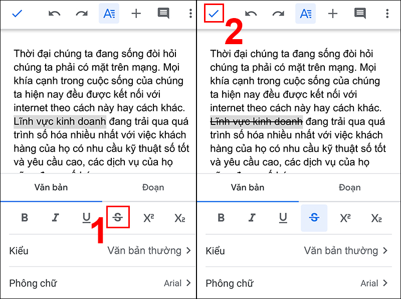 Video] Cách viết chữ gạch ngang trong Google Docs - Thegioididong.com