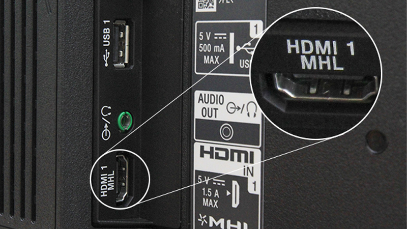 Bạn cần kiểm tra xem tivi có cổng kết nối HDMI (MHL) hay không