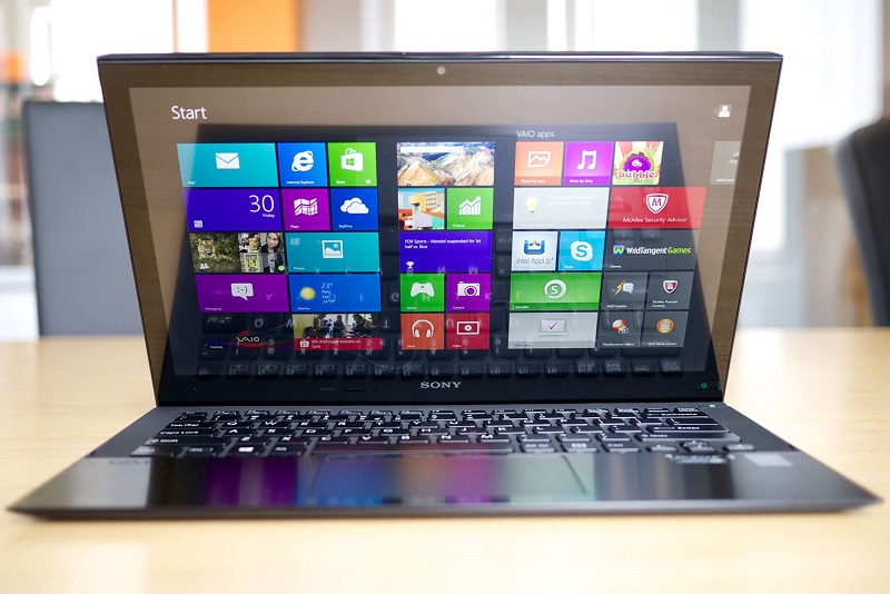Laptop sử dụng hệ điều hành Windows 8 và Windows 8.1