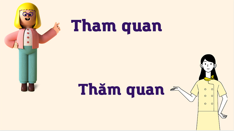 Vì sao có sự lẫn lộn giữa tham quan và thăm quan