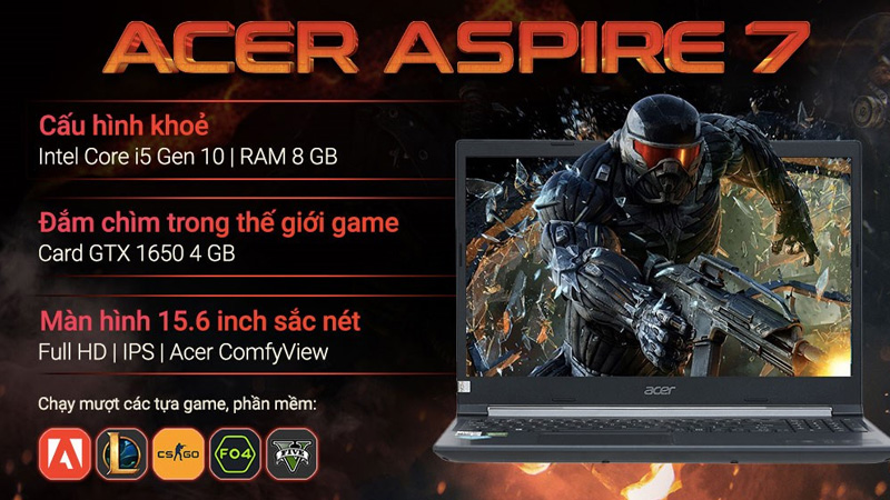 M&agrave;n h&igrave;nh 15.6 inch sắc n&eacute;t