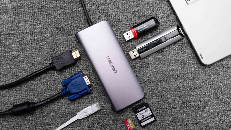 Kết nối ổ USB tr&ecirc;n một cổng kh&aacute;c