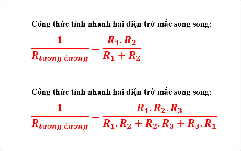 Công thức tính nhanh