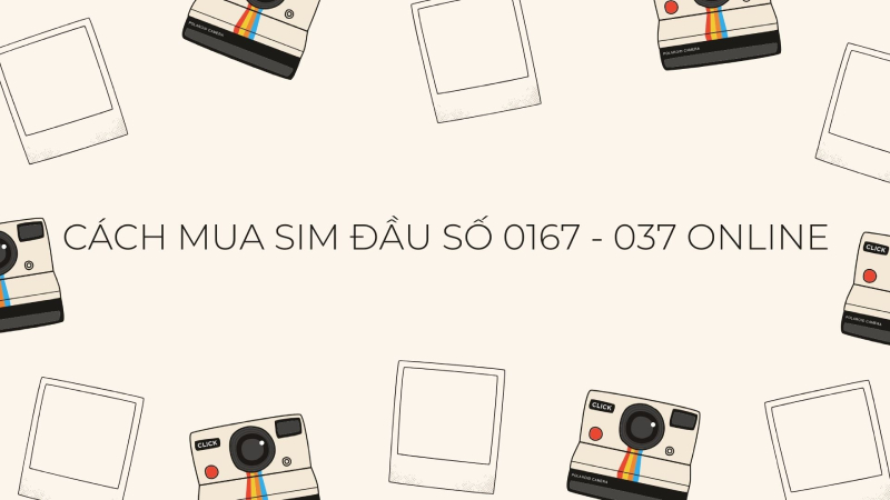 Hướng dẫn mua SIM đầu số 0167 - 037 online