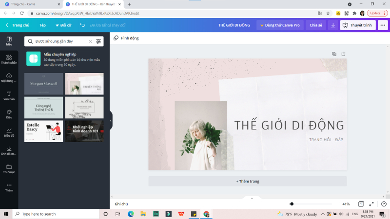 Video] Cách sử dụng Canva làm slide PowerPoint cực chuyên nghiệp ...