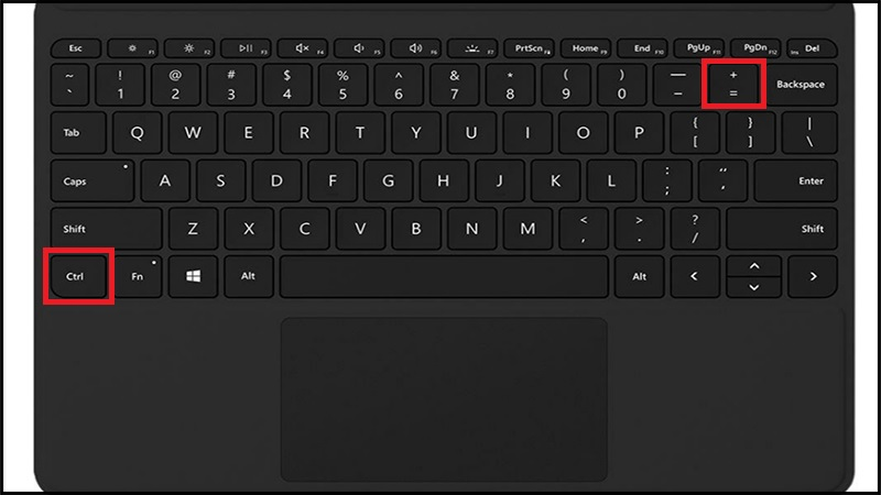 Ph&oacute;ng to m&agrave;n h&igrave;nh bằng ph&iacute;m tắt