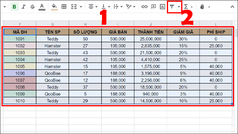 Video] Cách Tô Màu Xen Kẽ Trong Google Sheets Có Ví Dụ Chi Tiết -  Thegioididong.Com