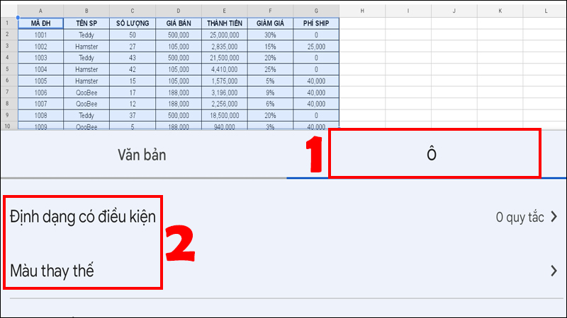 Video] Cách Tô Màu Xen Kẽ Trong Google Sheets Có Ví Dụ Chi Tiết -  Thegioididong.Com