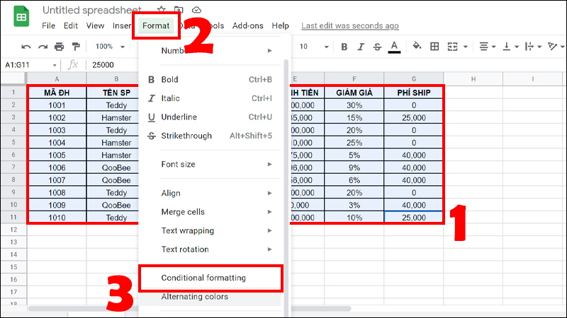 Video] Cách Tô Màu Xen Kẽ Trong Google Sheets Có Ví Dụ Chi Tiết -  Thegioididong.Com