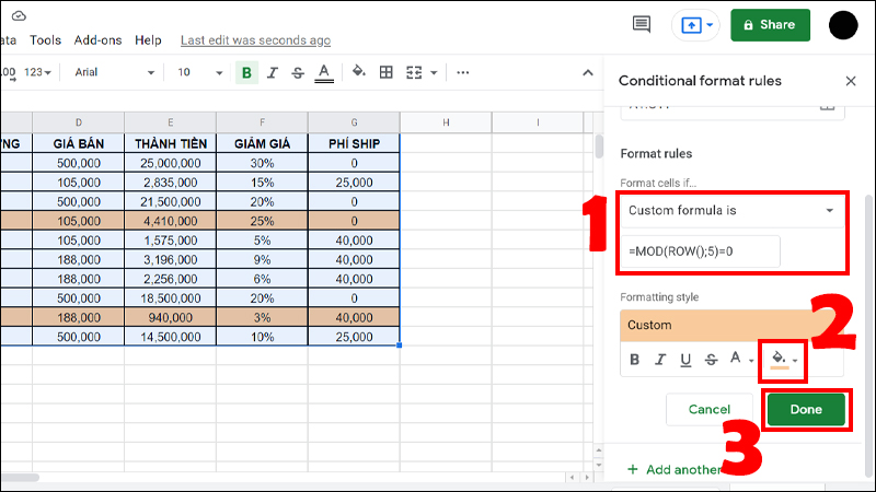 Video] Cách Tô Màu Xen Kẽ Trong Google Sheets Có Ví Dụ Chi Tiết -  Thegioididong.Com