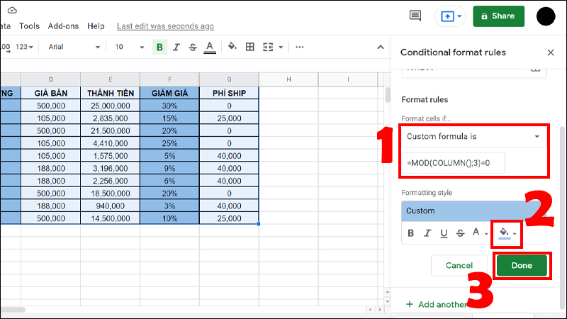 Video] Cách Tô Màu Xen Kẽ Trong Google Sheets Có Ví Dụ Chi Tiết -  Thegioididong.Com