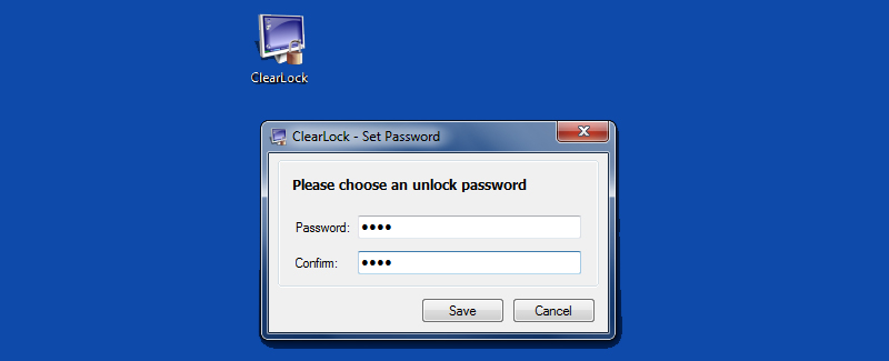 Phần mềm ClearLock khóa màn hình dưới dạng trong suốt