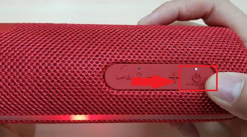 Nhấn Pairing trên loa Bluetooth để bật kết nối