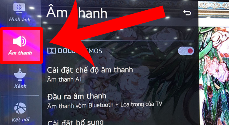 Vào mục Âm thanh