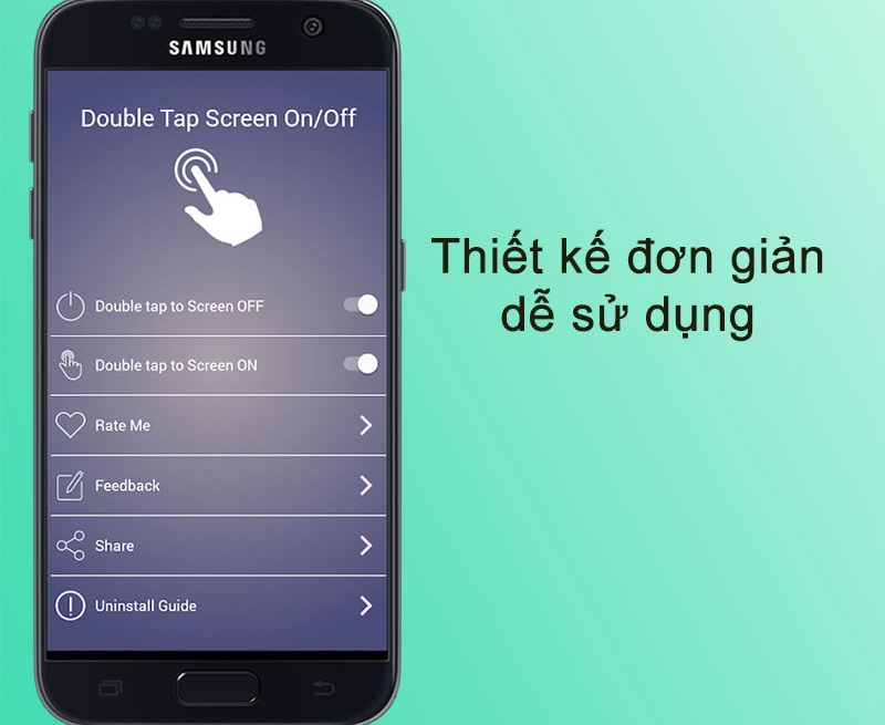 Giao diện Double Tap Screen On/Off