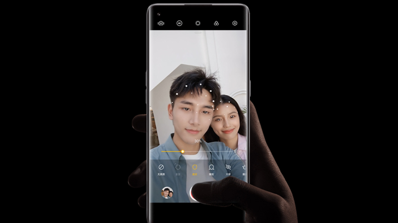 Camera trước của OPPO Reno5