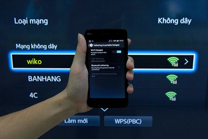 Thử bắt WiFi từ điện thoại