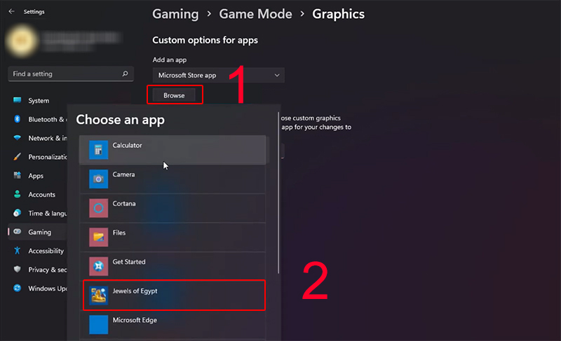 Chọn game m&agrave; bạn muốn tối ưu