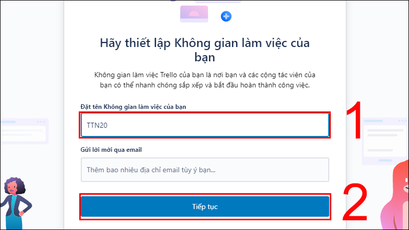 Đặt tên không gian làm việc của bạn