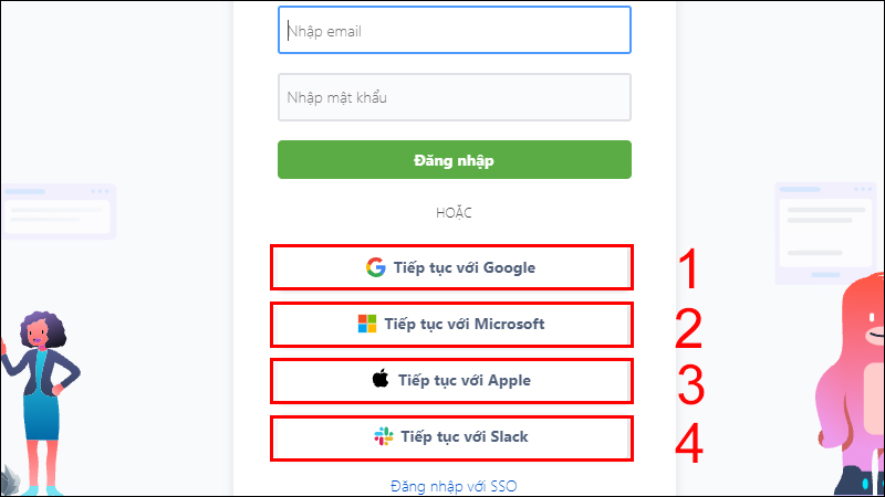 Đăng nhập Trello bằng bốn cách khác