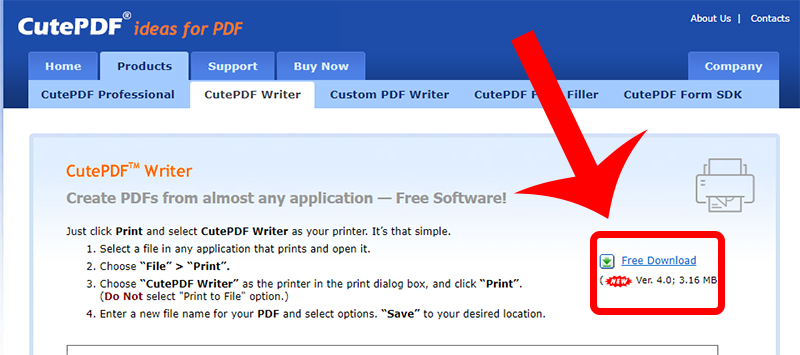  download cutepdf latest version of the PDF converter and editor