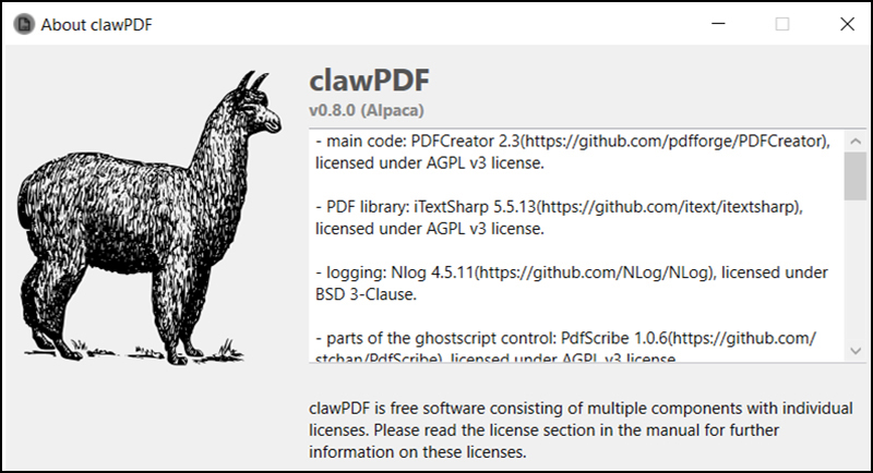 Phần mềm clawPDF cực tiện dụng