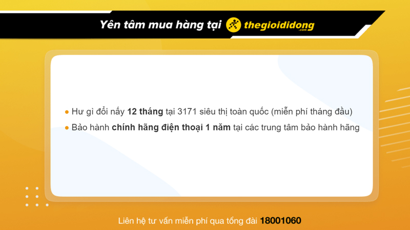 Chính sách bảo hành điện thoại tại Thế Giới Di Động