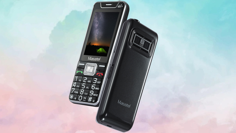 Điện thoại Masstel IZI 55 4G chế tác khung viền kim loại chắc chắn