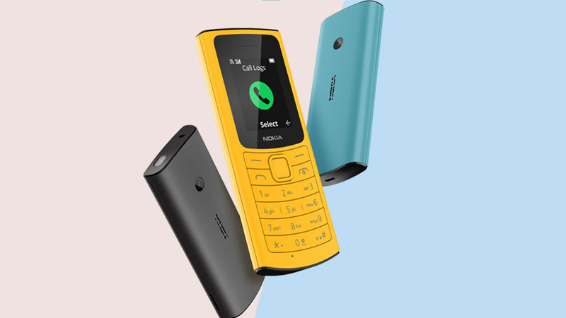 Điện thoại Nokia 110 4G thiết kế gọn nhẹ, cầm tay vừa vặn