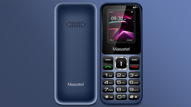 Điện thoại Masstel IZI 10 4G có đèn pin cho độ sáng tốt, giúp bạn nhìn rõ trong bóng tối
