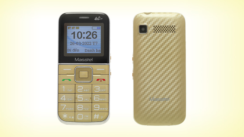 Điện thoại Masstel FAMI 12 4G có kiểu dáng hiện, màu sắc thời thượng