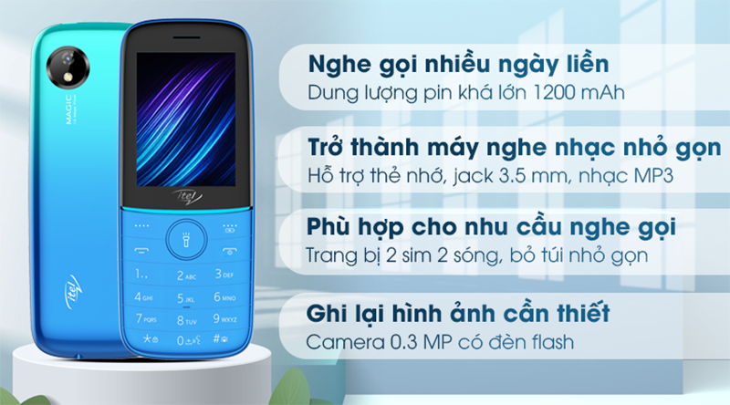 Itel it6131 có kích thước nhỏ gọn